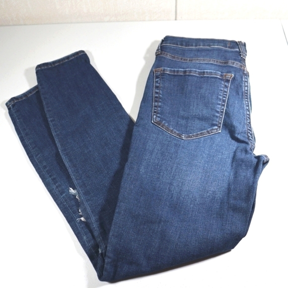 Free People High Rise Busted Knee Skinny Jeans 28 - Picture 8 of 9